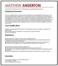 CV Example For A Part Time Job MyPerfectCV