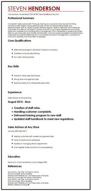 Curriculum Vitae References