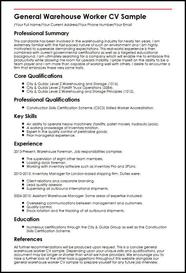 Warehouse Job Description Resume Sample Mryn Ism